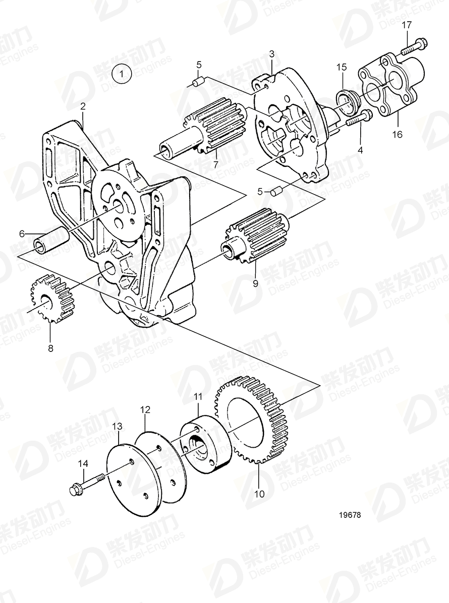 VOLVO Connection plate 3979001 Drawing